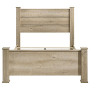 Oakglen 55-inch California King Panel Bed Weathered Oak - 225101KW