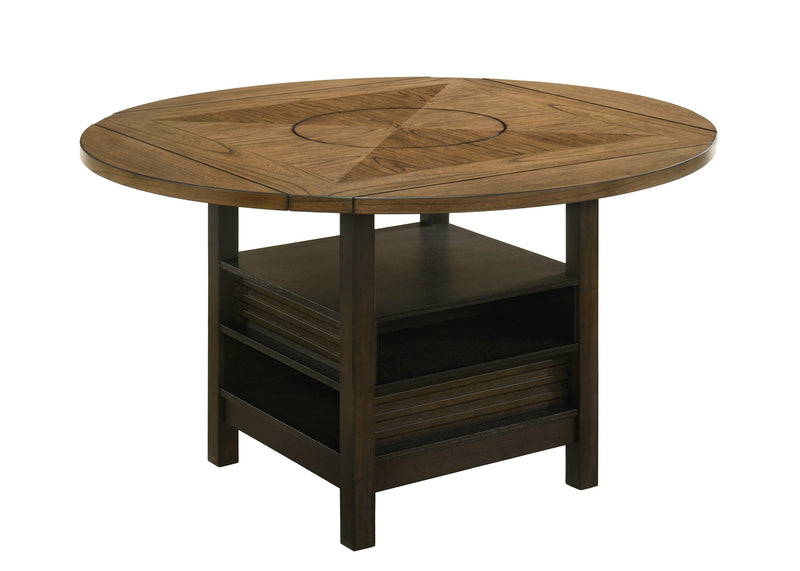 Oakly Brown Round/Square Counter Height Dining Set - DMV FurnitureCounter Height Set