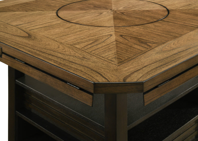 Oakly Brown Round/Square Counter Height Dining Set - DMV FurnitureCounter Height Set
