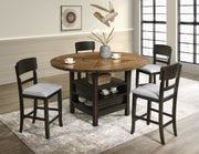 Oakly Brown Round/Square Counter Height Dining Set - DMV FurnitureCounter Height Set