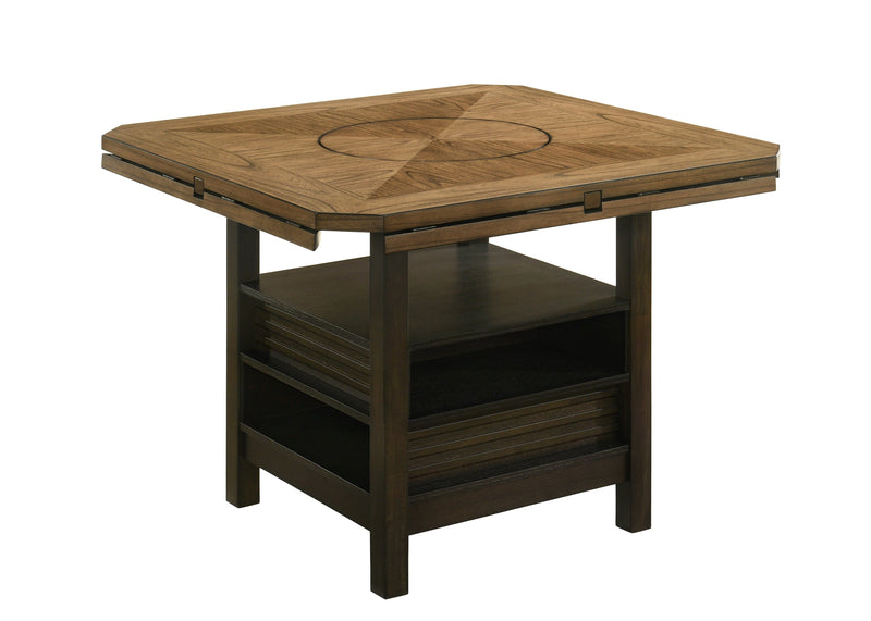 Oakly Brown Round/Square Counter Height Dining Set - DMV FurnitureCounter Height Set