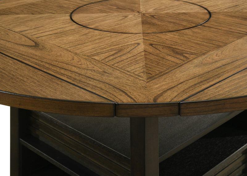 Oakly Brown Round/Square Counter Height Dining Set - DMV FurnitureCounter Height Set