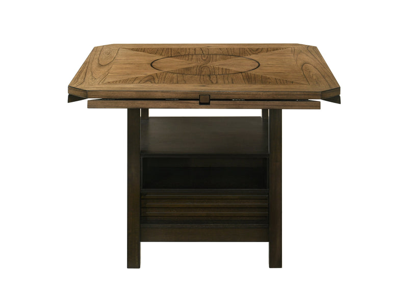 Oakly Brown Round/Square Counter Height Dining Set - DMV FurnitureCounter Height Set