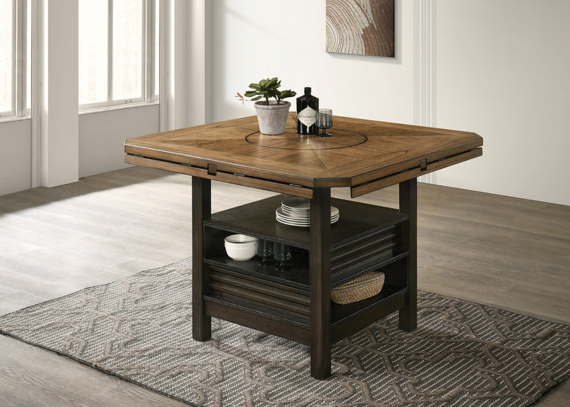 Oakly Brown Round/Square Counter Height Dining Set - DMV FurnitureCounter Height Set