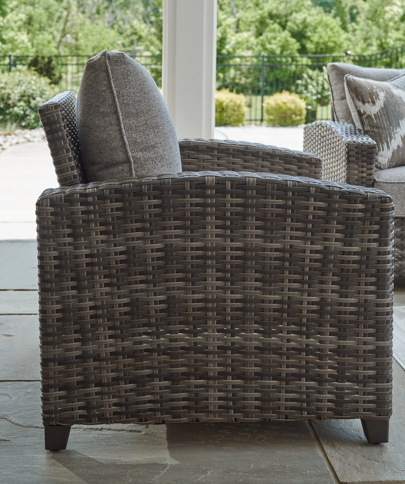 Oasis Court Outdoor Sofa/Chairs/Table Set (Set of 4) - P335-081