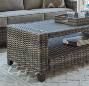 Oasis Court Outdoor Sofa/Chairs/Table Set (Set of 4) - P335-081