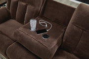 Observation Chocolate Power Reclining Sofa with Drop Down Table - PC2140699