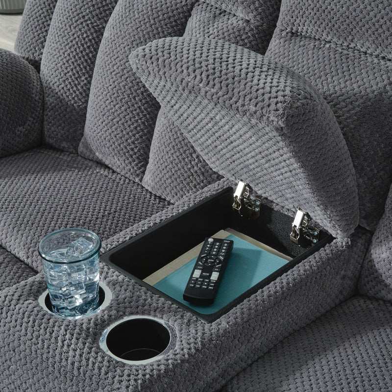 Observation Steel Power Reclining Loveseat with Console - PC2140596