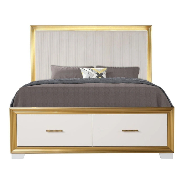 Obsession Bedroom Set Collection In Milky White