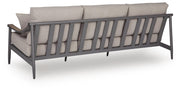 Ocean Beach Outdoor Sofa and Loveseat in Gray - PKG024576