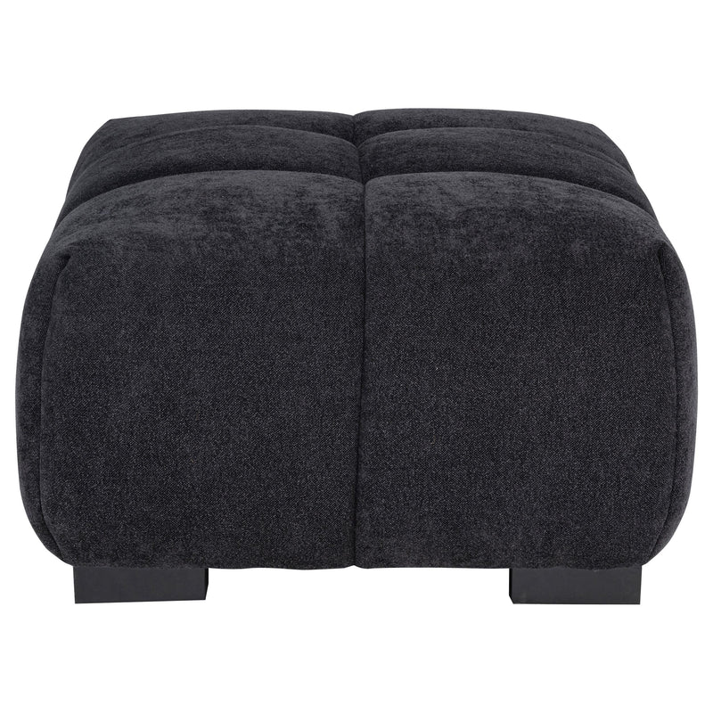 Octavia Upholstered Rectangular Ottoman Black - 511064