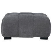 Octavia Upholstered Rectangular Ottoman Charcoal Grey - 509968