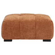 Octavia Upholstered Rectangular Ottoman Orange - 509354