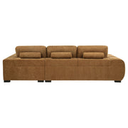 Octavia Upholstered Sectional Chaise Sofa Amber - 509340