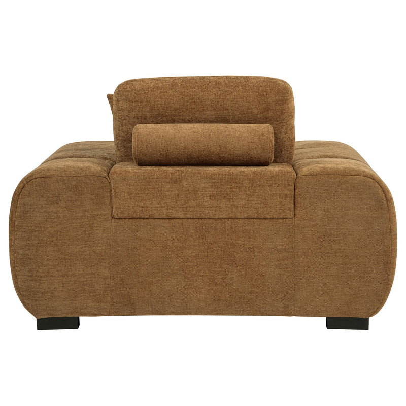 Octavia Upholstered Track Arm Accent Chair Amber - 509343
