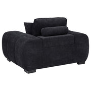 Octavia Upholstered Track Arm Accent Chair Black - 511063