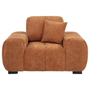 Octavia Upholstered Track Arm Accent Chair Orange - 509353