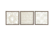 Odella Cream/Taupe Wall Decor (Set of 3) - DMV FurnitureWall Decor