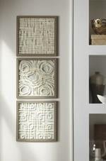 Odella Cream/Taupe Wall Decor (Set of 3) - DMV FurnitureWall Decor