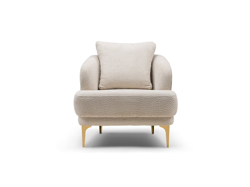 Odessa  3-pieces (Sofa & Loveseat & Chair) Livingroom Set - Gold in Cream - 200-ST-ODE-ISTANBUL01-321