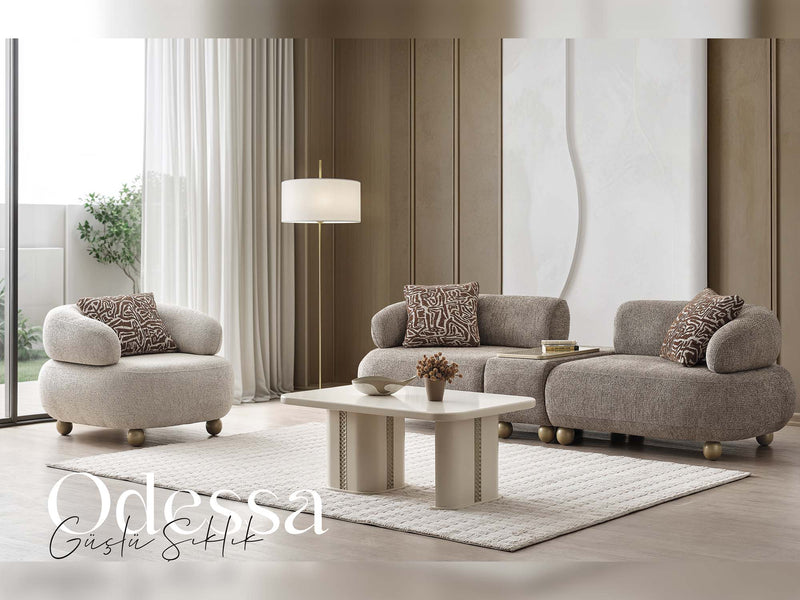 Odessa Al Convertible Module Sofa in Cream - 200-ALT-ODE-3M