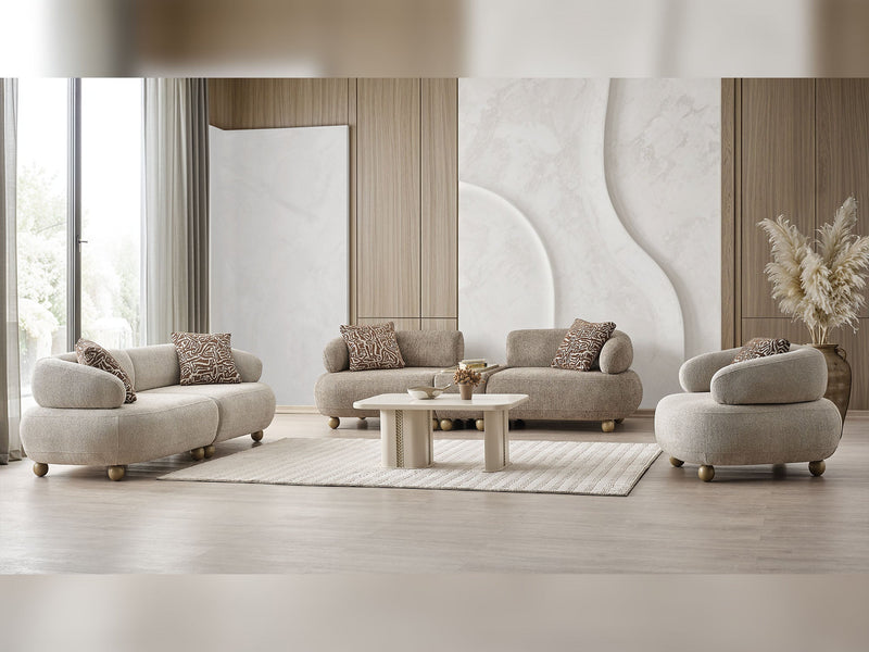 Odessa Al Convertible Module Sofa in Cream - 200-ALT-ODE-3M