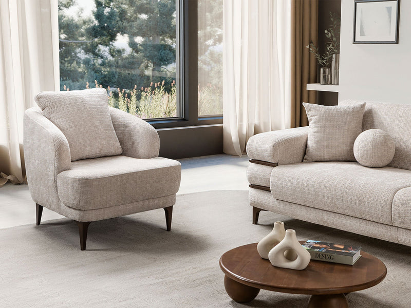 Odessa Chair - Gold in Cream - 200-ST-ODE-ISTANBUL01-B