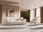 Odessa Chair - Gold in Cream - 200-ST-ODE-ISTANBUL01-B