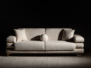 Odessa Convertible Loveseat - Gold in Cream - 200-ST-ODE-ISTANBUL01-2