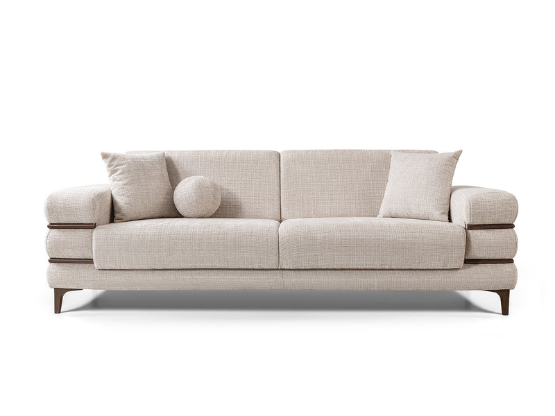 Odessa Convertible Loveseat - Gold in Cream - 200-ST-ODE-ISTANBUL01-2