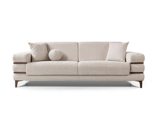 Odessa Convertible Loveseat - Walnut in Cream - 200-ST-ODE-CREMONA06-2