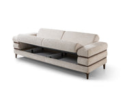 Odessa Convertible Sofa - Walnut in Cream - 200-ST-ODE-CREMONA06-3