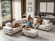 Odessa Sectional Sofa in Cream - 200-ST-ODE-CREMONA02-S