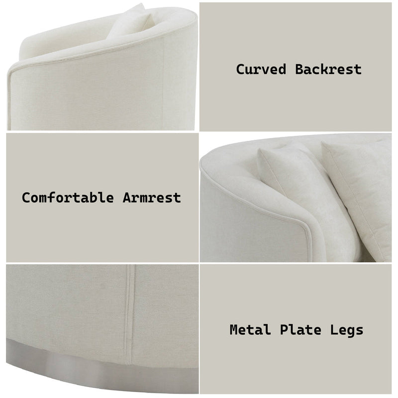 Odette Loveseat W/2 Pillows - LV01918