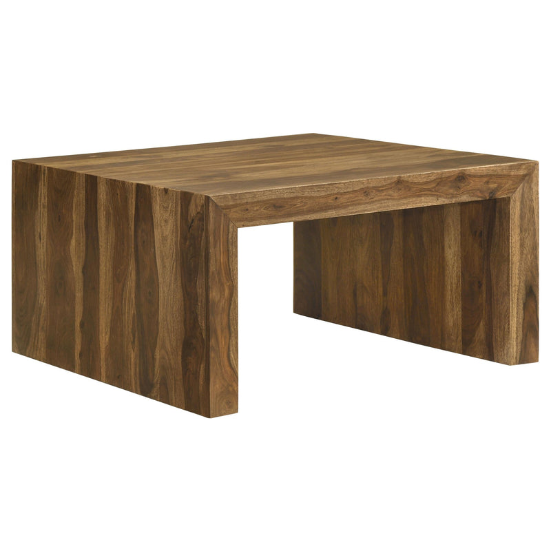 Odilia Square Solid Wood Coffee Table Auburn - 708418