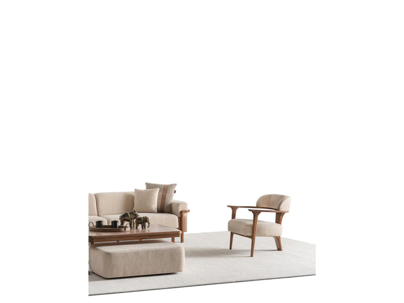 Odin Chair Cream in Cream - 101-ODI-FOX01-B