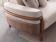 Odin Convertible 3 Seater Sofa Cream in Cream - 101-ODI-FOX01-3