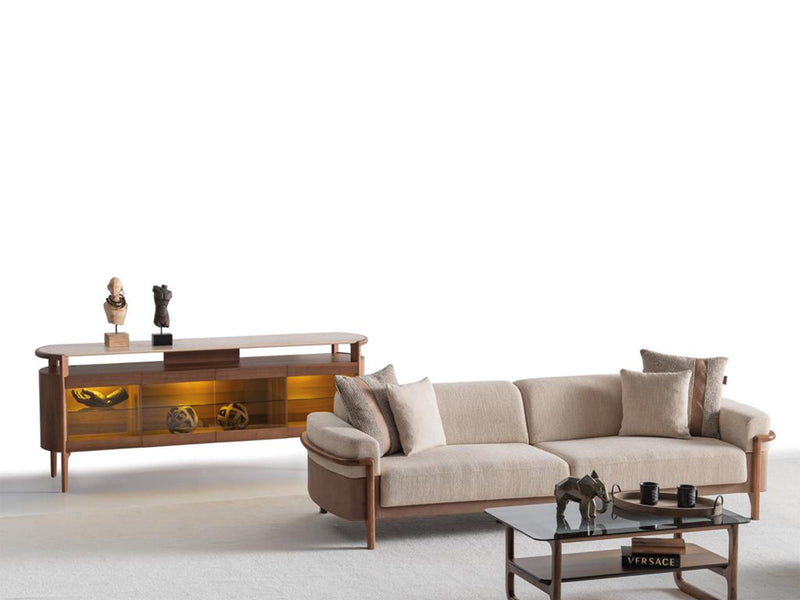 Odin Convertible 4 Seater Sofa Cream in Cream - 101-ODI-FOX01-4