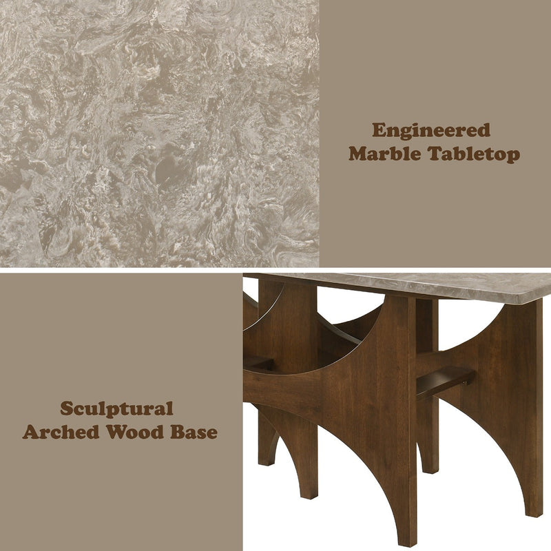 Oleia Dining Table w/Engineered Marble - DN07060
