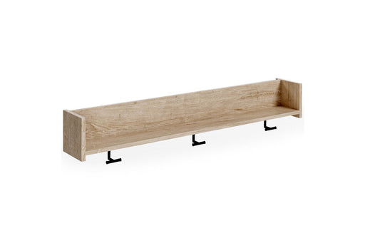 Oliah Natural Wall Mounted Coat Rack with Shelf - DMV FurnitureOther Products