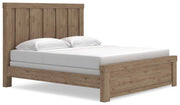 Oliandon King Panel Bed, Chest and Nightstand in Light Brown - PKG025183