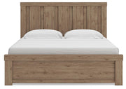 Oliandon King Panel Bed, Dresser and Chest in Light Brown - PKG025182