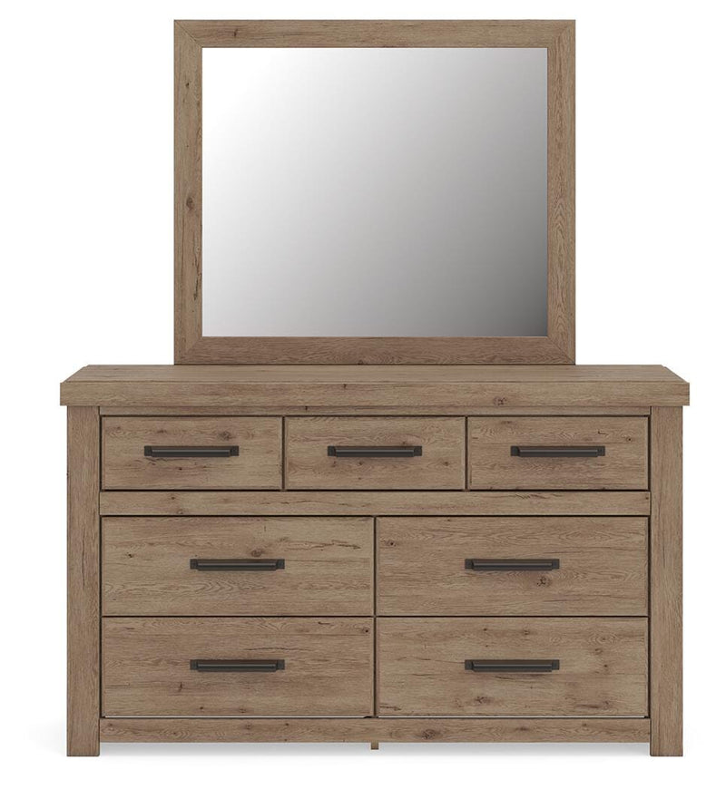 Oliandon Queen Panel Bed, Dresser and Mirror - PCB2844B3