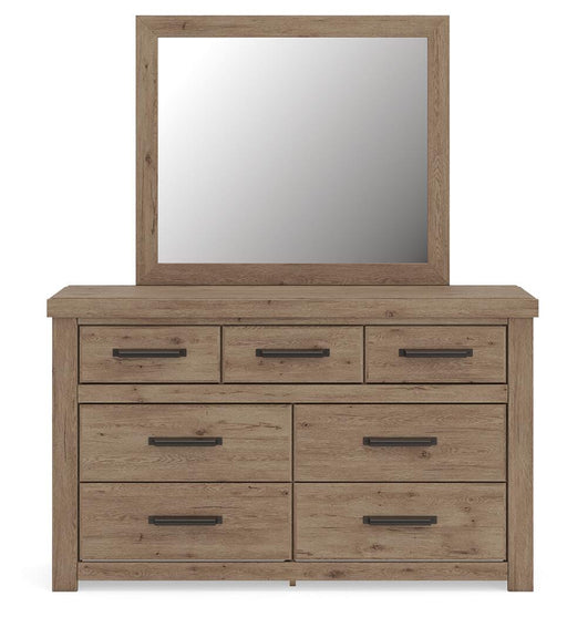 Oliandon Queen Panel Bed, Dresser and Mirror - PCB2844B3