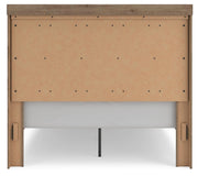 Oliandon Queen Panel Storage Bed, Dresser, Mirror, Chest and Nightstand in Light Brown - PKG025177