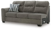 Olten Graphite Left-Arm Facing Sofa - 3130566
