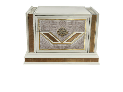 Omari Nightstand in Beige - Omari Nightstand in Beige