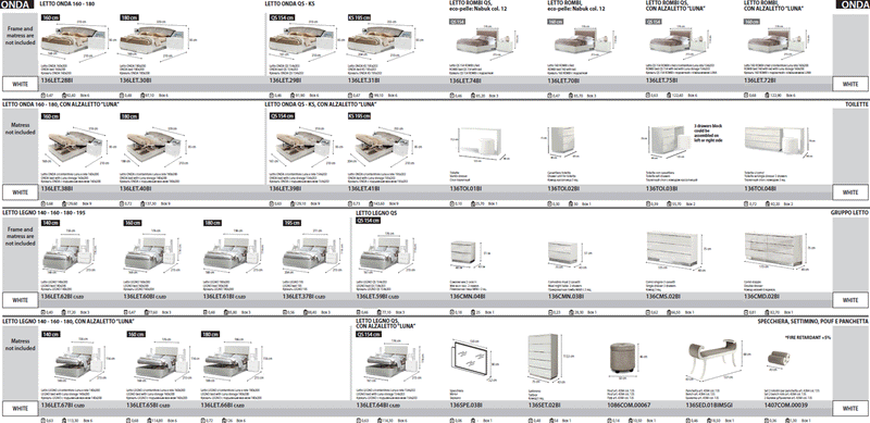 Onda Legno White Bedroom Set - DMV Furniture