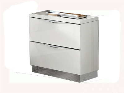 Onda Mini Nightstand White - i43745