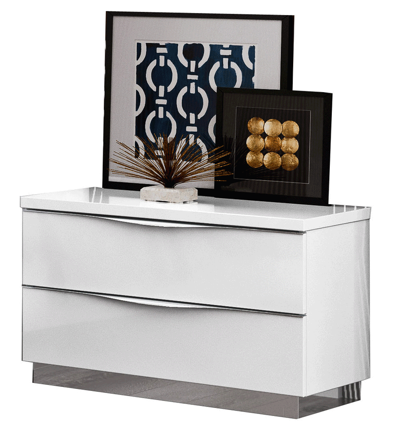 Onda White Nightstand - i26120 - DMV Furniture